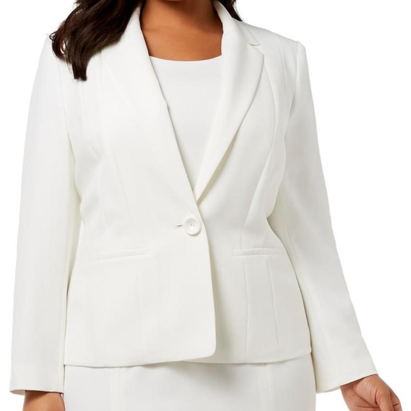Kasper Jackets & Blazers - Kasper One-Button Crepe Jacket